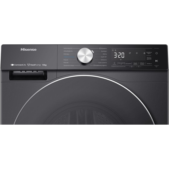 HISENSE DH5S102BB 10kg με Αντλία Θερμότητας Μαύρο Στεγνωτήριο Ρούχων image 3