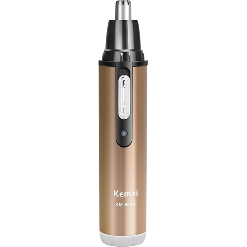 Trimmer KEMEI KM-6619 Επαναφορτιζόμενο για Μύτη, Αυτιά Χρυσό