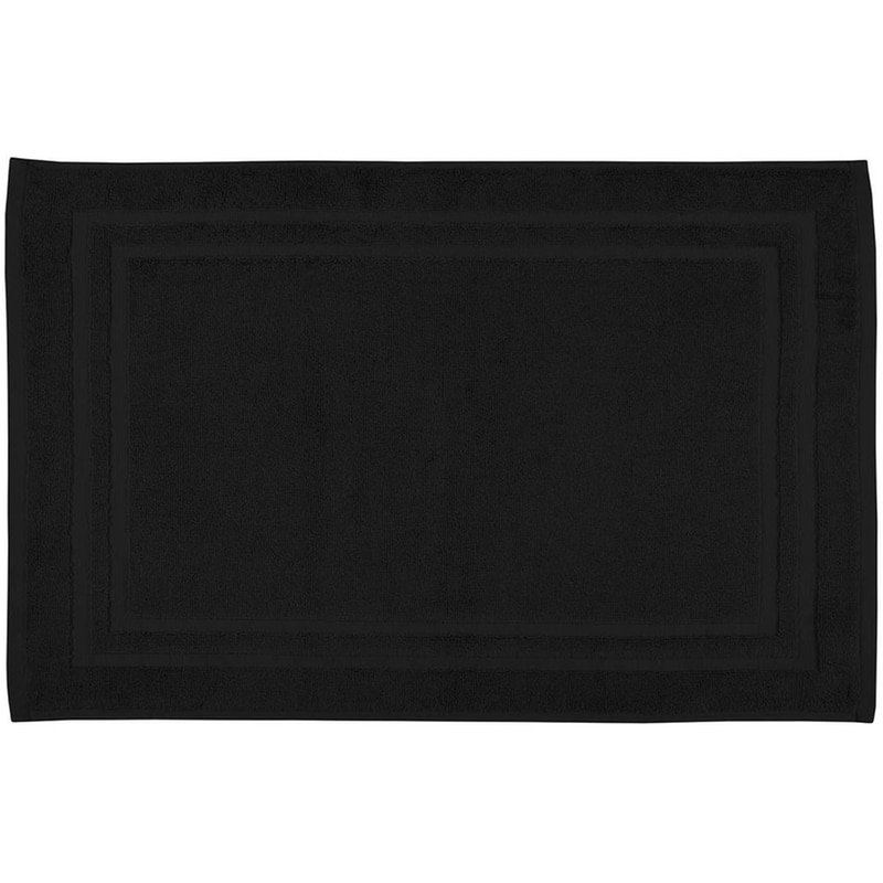 Πατάκι Μπάνιου Πετσετέ Spitishop S-f Lyla Btc289011 Ορθογώνιο από Βαμβάκι 45x70 cm - Μαύρο
