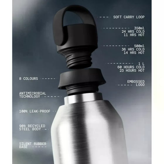 Μπουκάλι&nbsp;Θερμός Chilly's&nbsp;S3&nbsp;Stainless&nbsp;Steel&nbsp;500ml image 6