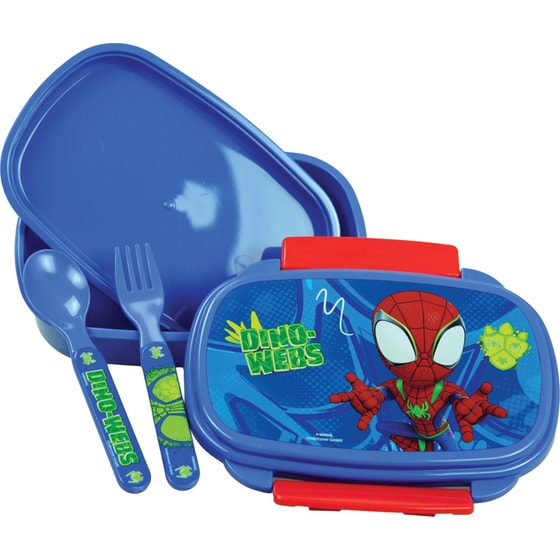 Φαγητοδοχείο με Κουτάλι και Πιρούνι Gim Spidey 500 ml image 1
