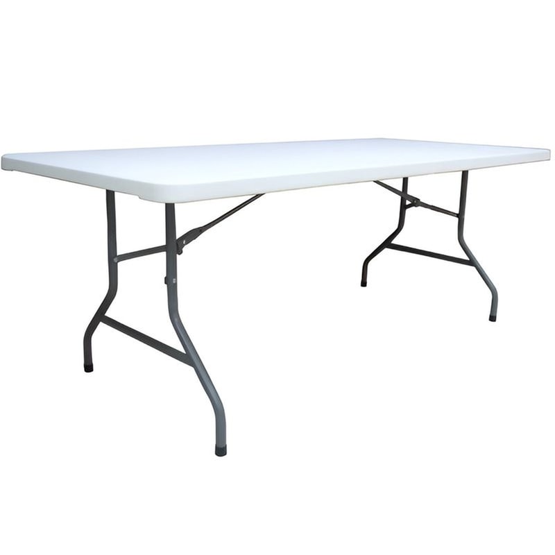 Τραπέζι Εξωτερικού Χώρου Woodwell Πτυσσόμενο 200x90x74 cm - Λευκό WOODWELL