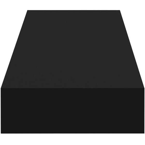 Ράφι Τοίχου VidaXL με Συρτάρι από MDF 80x25x8 cm - Μαύρο image 3