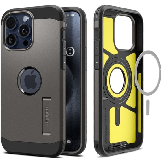 Θήκη Apple iPhone 15 Pro Max - Spigen Tough Armor Magfit - Gunmetal image 0