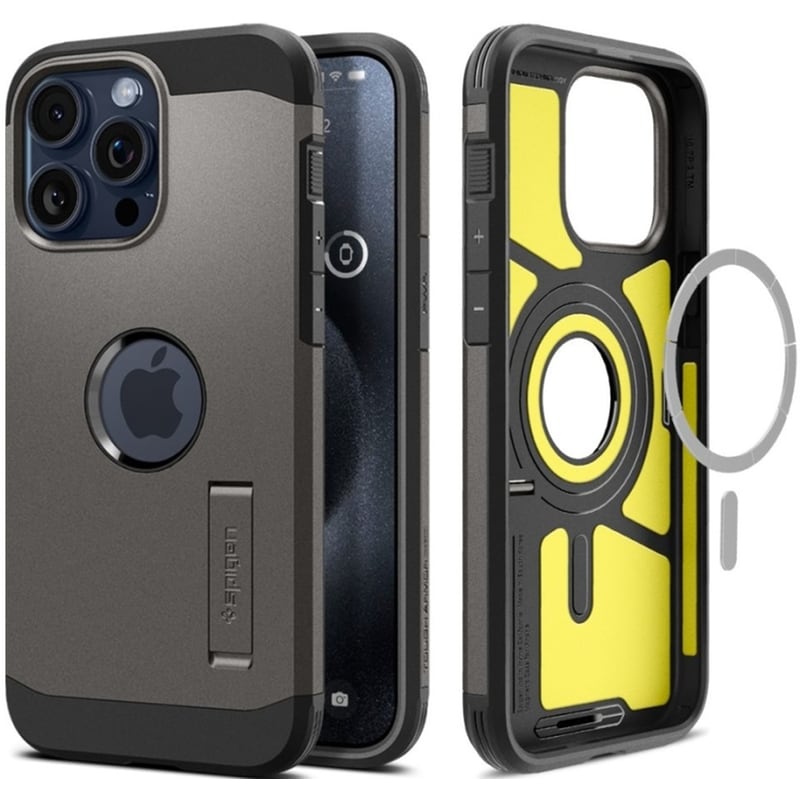 Θήκη Apple iPhone 15 Pro Max - Spigen Tough Armor Magfit - Gunmetal