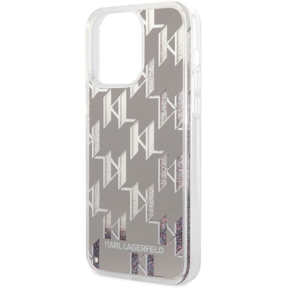 Karl Lagerfeld Monogram Liquid Glitter Case Θήκη Προστασίας Από Σιλικόνη – Iphone 14 Pro Max (ασημί – Klhcp14xlmnms) image 6