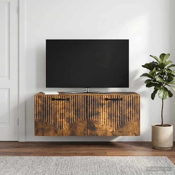 Επιτοίχιο Έπιπλο Τηλεόρασης VidaXL 78.5x31x30 cm - Λευκό image 2