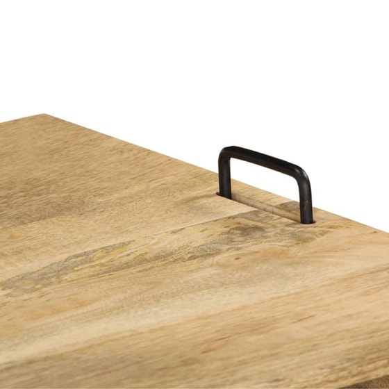 Έπιπλο Τηλεόρασης VidaXL από Ξύλο 110x35x45cm - Kαφέ/Μαύρο image 3
