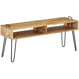 Έπιπλο Τηλεόρασης VidaXL από Ξύλο 110x35x45cm - Kαφέ/Μαύρο