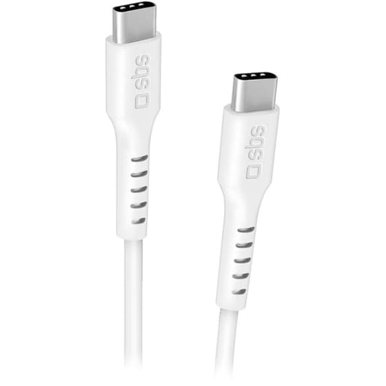 Καλώδιο δεδομένων SBS Data Cable USB-C σε USB-C 25W 2m - White image 0