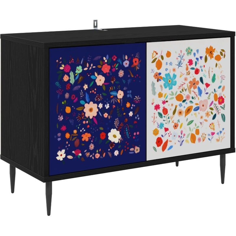 Έπιπλο Τηλεόρασης VidaXL MAINZ 69 x 33 x 50,5 cm - Μαύρη Δρυς