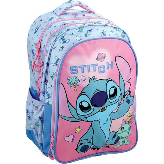 Σχολική Τσάντα Πλάτης GIM Οβάλ Stitch Scarbook image 0