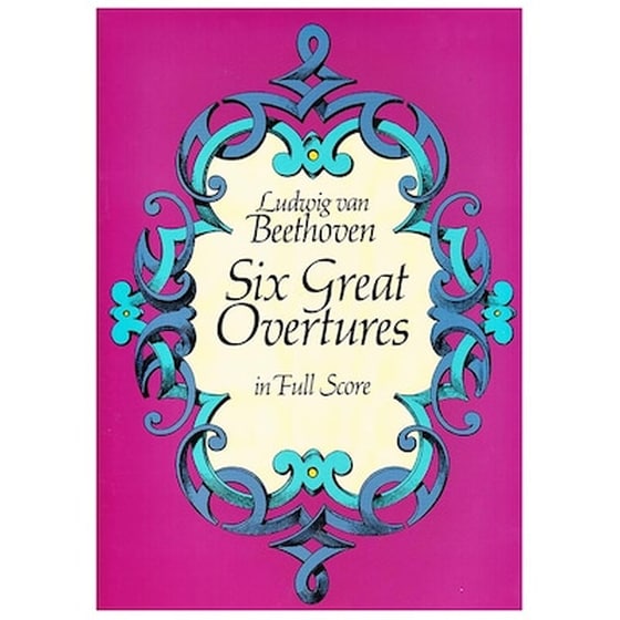 Βιβλίο Για Σύνολα Dover Publications Beethoven - Six Great Overtures [full Score] image 0