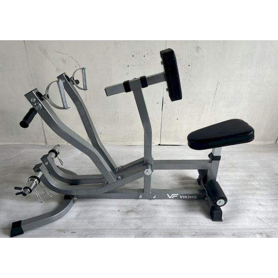 Κωπηλατική με Υδραυλική Αντίσταση Viking BR-04 (Dorsal) 134x73x103cm - Ασημί image 1