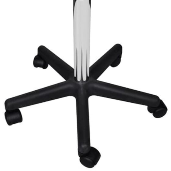 Σκαμπό Γραφείου Vidaxl από PVC - Μαύρο image 2