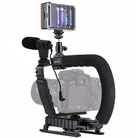 Steadycam U-grip Gimbal και Stabilizers Puluz Pkt3013 - Μαύρο image 1