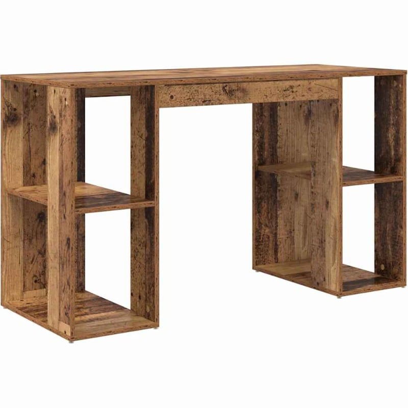 Γραφείο VidaXL από Επεξεργασμένο Ξύλο 130x50,5x75 cm - Παλιό Ξύλο