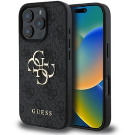 Θήκη Apple iPhone 16 Pro Max Guess 4g Big Logo Back Cover  - Μαύρο