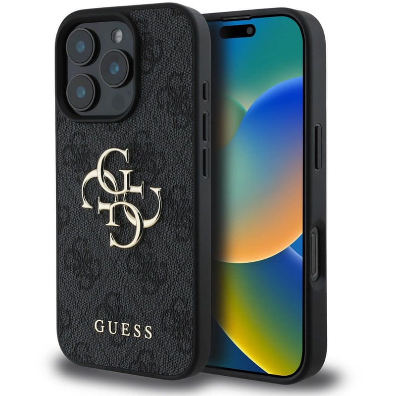 Θήκη Apple iPhone 16 Pro Max Guess 4g Big Logo Back Cover - Μαύρο