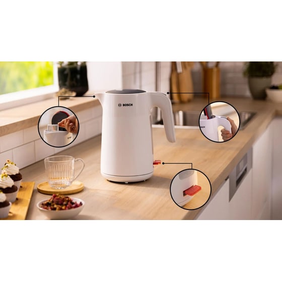Βραστήρας BOSCH MyMoment TWK2M161 2400 W 1.7 L Λευκό image 2