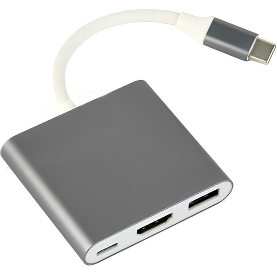 Docking Station Gembird A-CM-HDMIF-02-SG 3-Port USB 3.0 συμβατό με USB-C image 0
