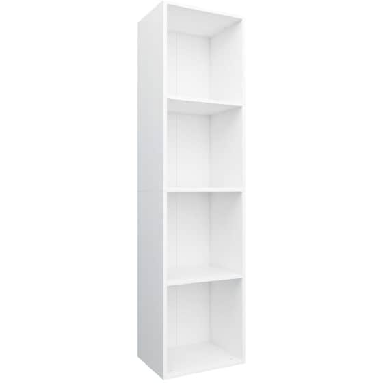 Βιβλιοθήκη VidaXL από Μοριοσανίδα 36x30x143 cm - Λευκό image 0