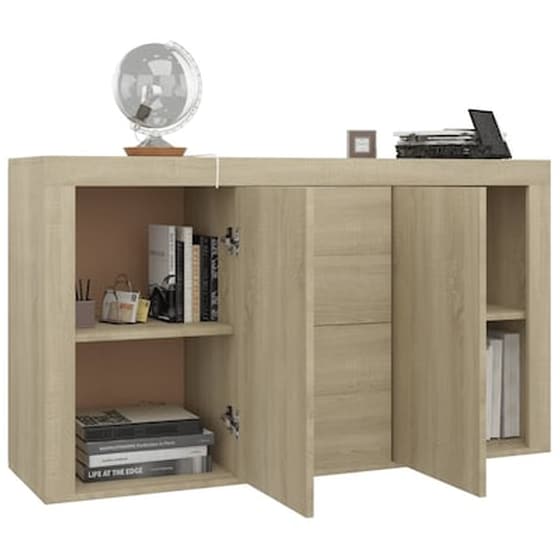 Vidaxl Μπουφές Sonoma Δρυς 120 X 36 X 69 Εκ. Από Μοριοσανίδα image 4