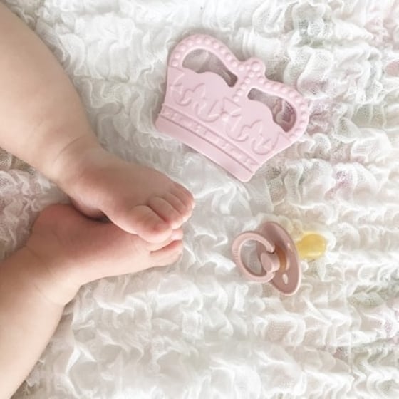 Μασητικό Οδοντοφυίας Nibbling Crown Pink Ροζ Br74222 image 1