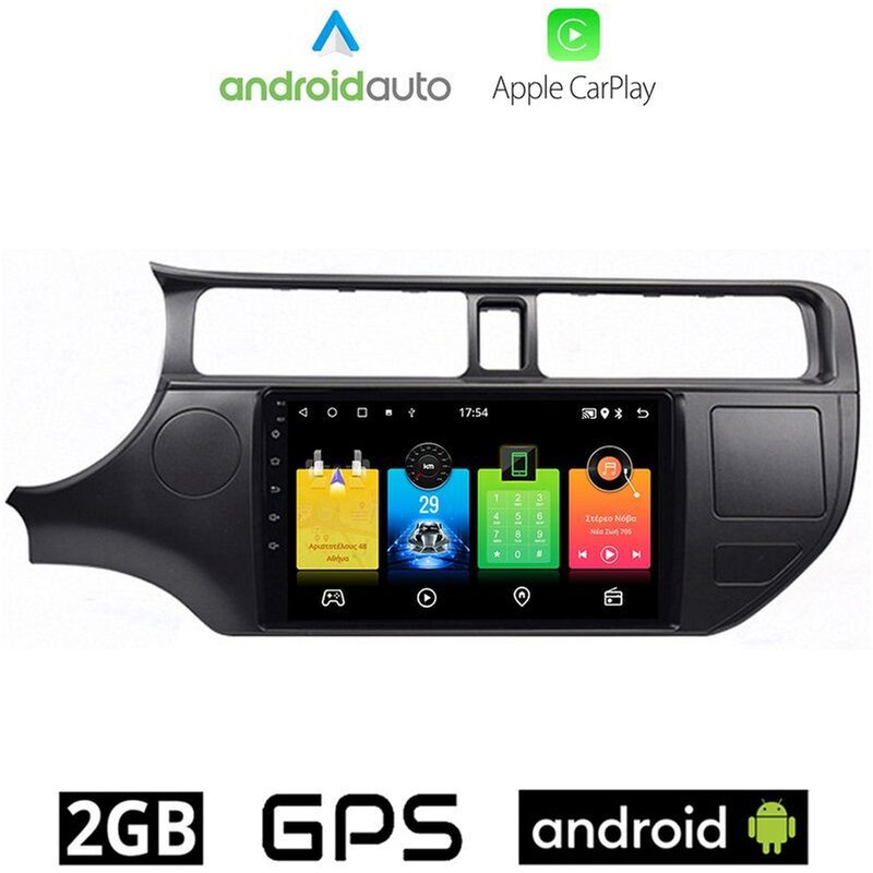 OEM Ηχοσύστημα Αυτοκινήτου Kia Rio (2012-2015) Οθόνη αφής 9 Android 32GB+2GB Μαύρο