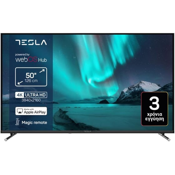 Tesla LED 50" 4K Smart Τηλεόραση 50E655BUW image 0