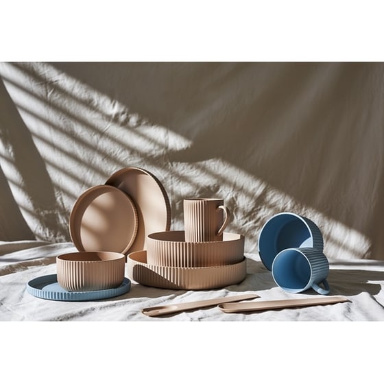 Πιάτο Chic Mic Deluxe Bioloco Plant  20x2 cm - Σκούρο Γκρι image 1