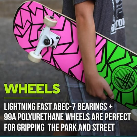 Flybar Full Size Skateboard Kick Board 31" - Fracture image 1