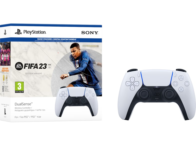 Image of FIFA 23 Bundle Sony PS5 DualSense Wireless Controller - Ασύρματο Χειριστήριο - Λευκό