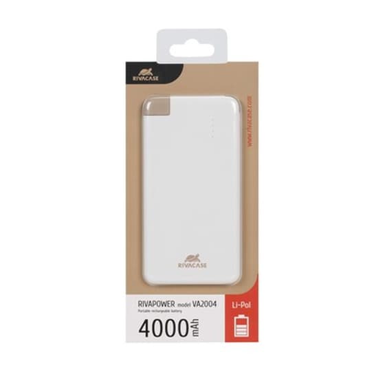 Powerbank Rivacase VA2004 4.000mAh - Λευκό image 1
