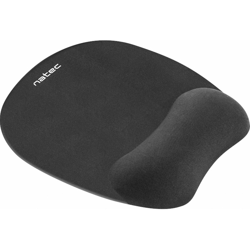 NATEC Natec Ergonomic Chipmunk Mouse Pad 230mm με Στήριγμα καρπού Μαύρο