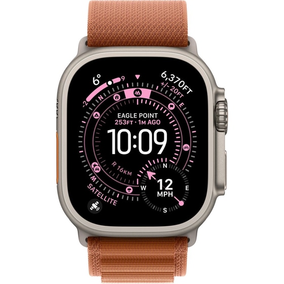 Λουράκι Apple Alpine Loop S για Apple Watch 49mm - Terra Cotta with Natural Titanium Finish image 1