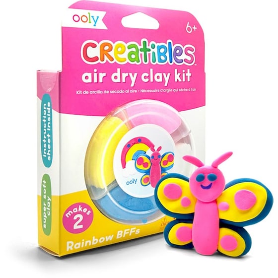 Πηλός Ooly Creatibles Mini Air Dry Clay Kit - Rainbow BFFs image 1