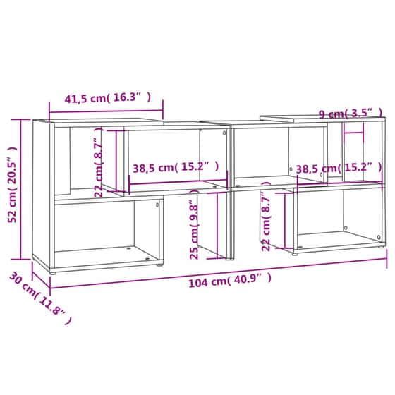 Έπιπλο Τηλεόρασης VidaXL από Μοριοσανίδα 104x30x52cm - Λευκό image 6