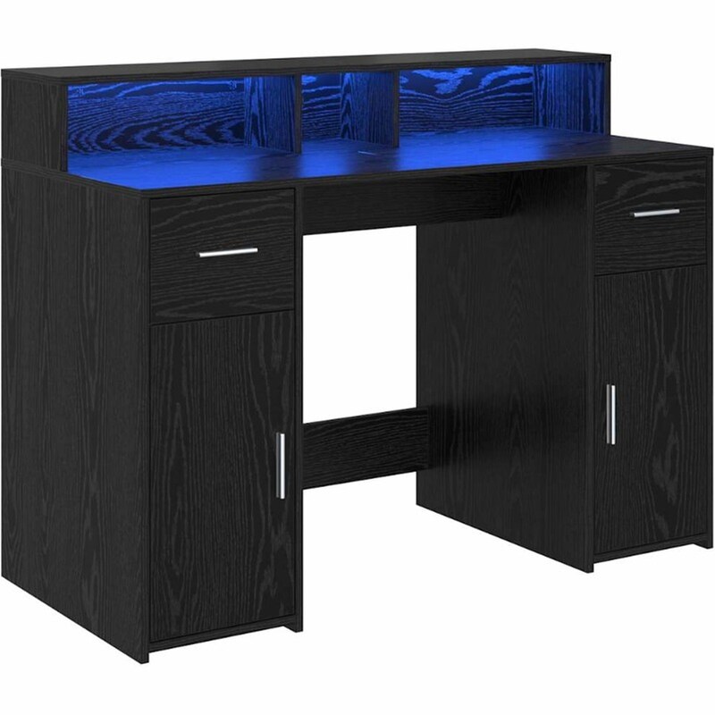 Γραφείο VidaXL από Επεξεργασμένο Ξύλο 120x55x91 cm - Μαύρη Δρυς