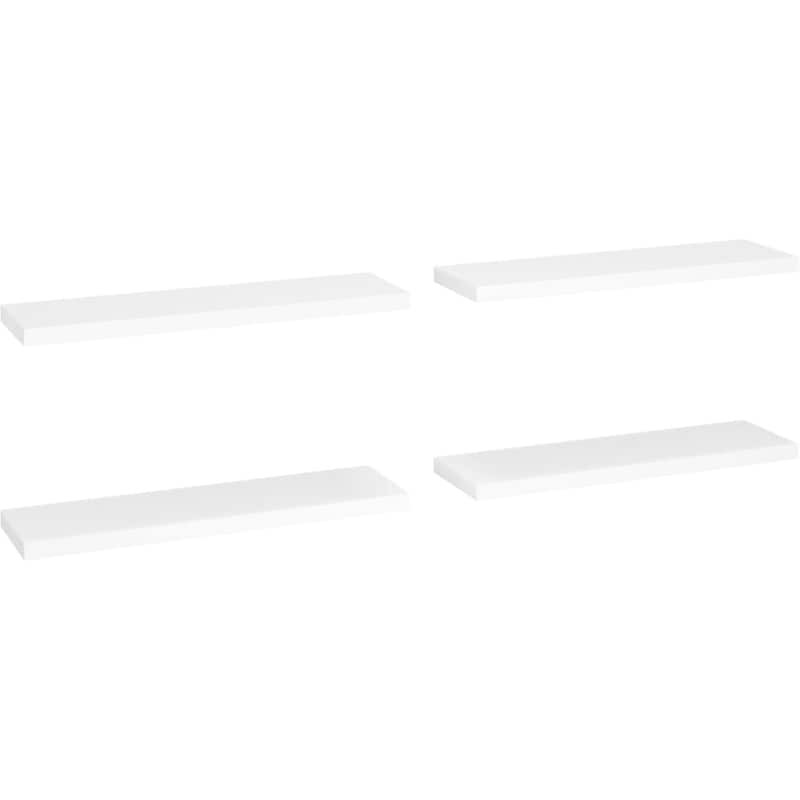 Ράφια Τοίχου VidaXL από MDF 90x23.5x3.8 cm 4 Τμχ - Λευκό