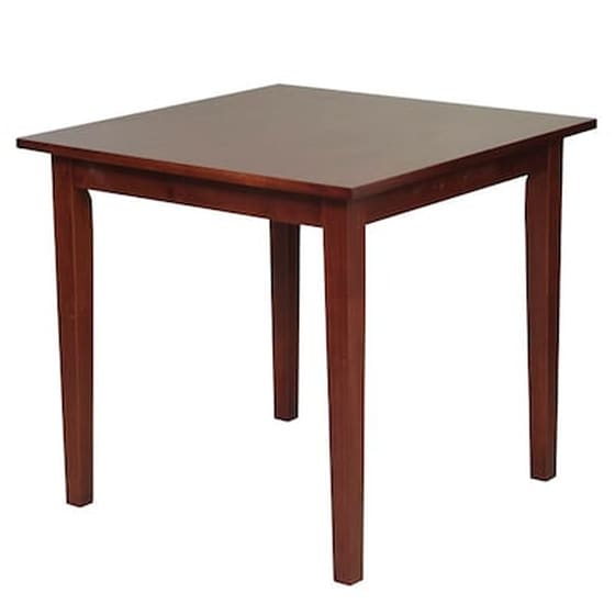 Τραπέζι Woodwell 80x80x74 cm Mdf Καρυδί C11476 - Καφέ image 0