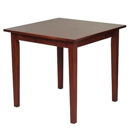 Τραπέζι Woodwell 80x80x74 cm Mdf Καρυδί C11476 - Καφέ