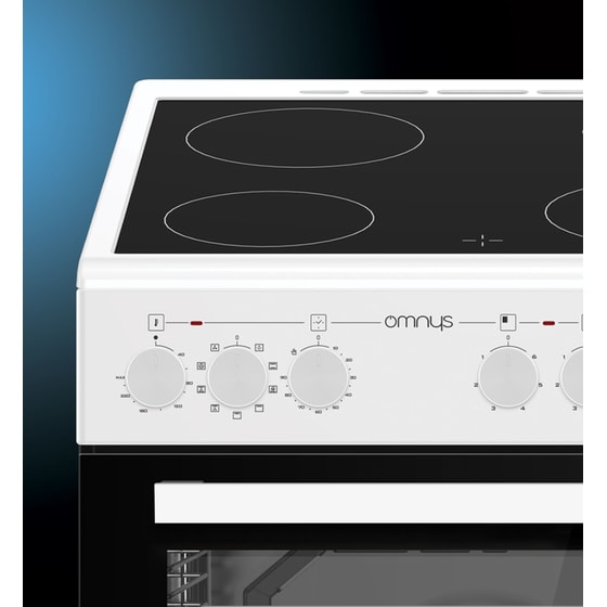 OMNYS EC6809MRW 80 Lt Λευκό Ηλεκτρική Κουζίνα Κεραμική image 2