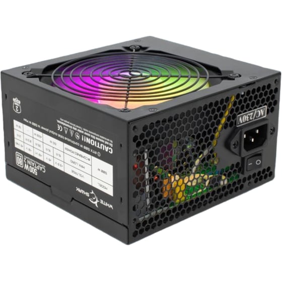 Τροφοδοτικό Υπολογιστή White Shark Captain-2 500W - Μαύρο image 2