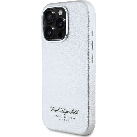 Θήκη Apple iphone 16 Pro- - Karl Grey Hotel Rsg Back Cover Synthetic Leather - Γκρι image 1