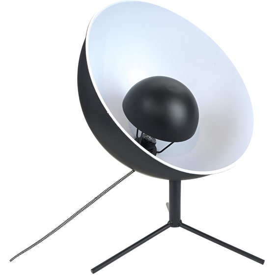 Επιτραπέζιο Φωτιστικό Home Deco Factory E14 Μεταλλικό 45x31cm - Μαύρο/Λευκό image 0