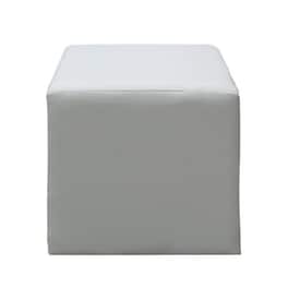 Σκαμπό  Σαλονιού Woodwell Pu 37x37x42cm - Εκρού