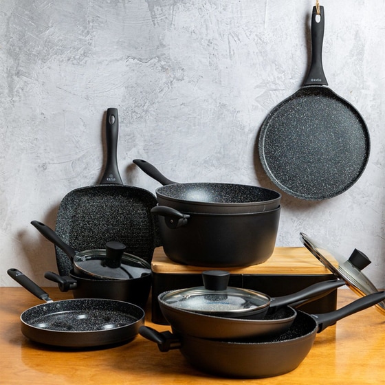 Ημίχυτρα ESTIA Magma 01-6150 28 cm 4 L Μαύρο image 3