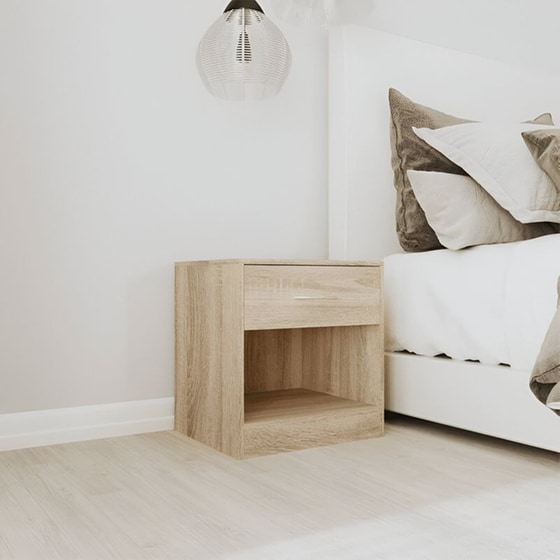 Κομοδίνο Vidaxl Από Μοριοσανίδα 2τμχ 36.5x30.5x38 cm - Δρύς image 2