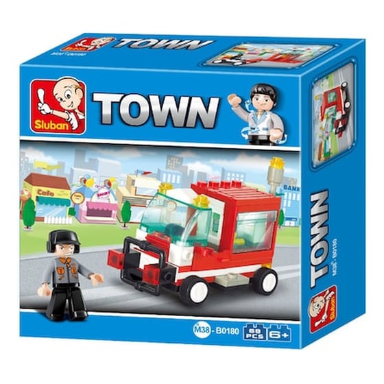 Sluban Τουβλάκια Town, Service Vehicle M38-b0180, 68τμχ image 1
